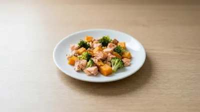 Family salmon sheet-pan dinner