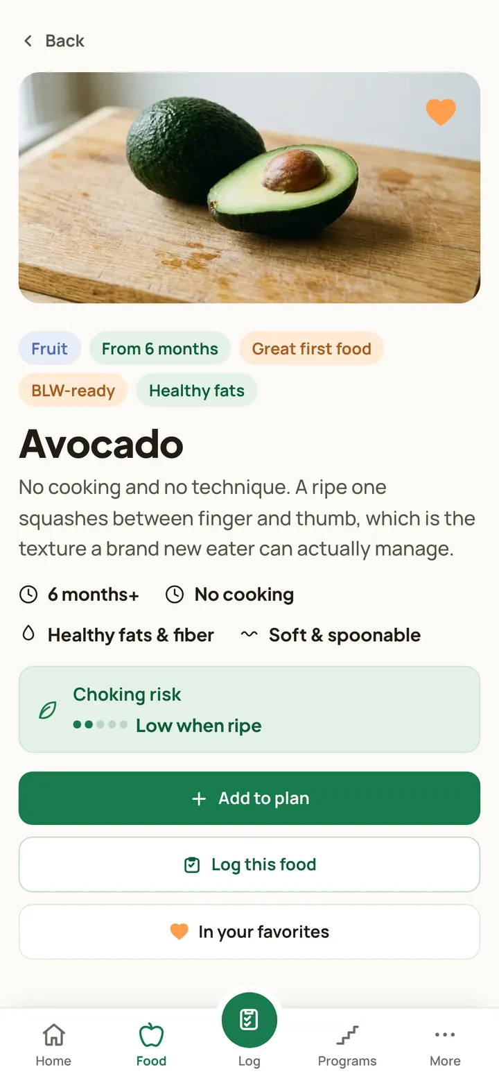 The avocado food page